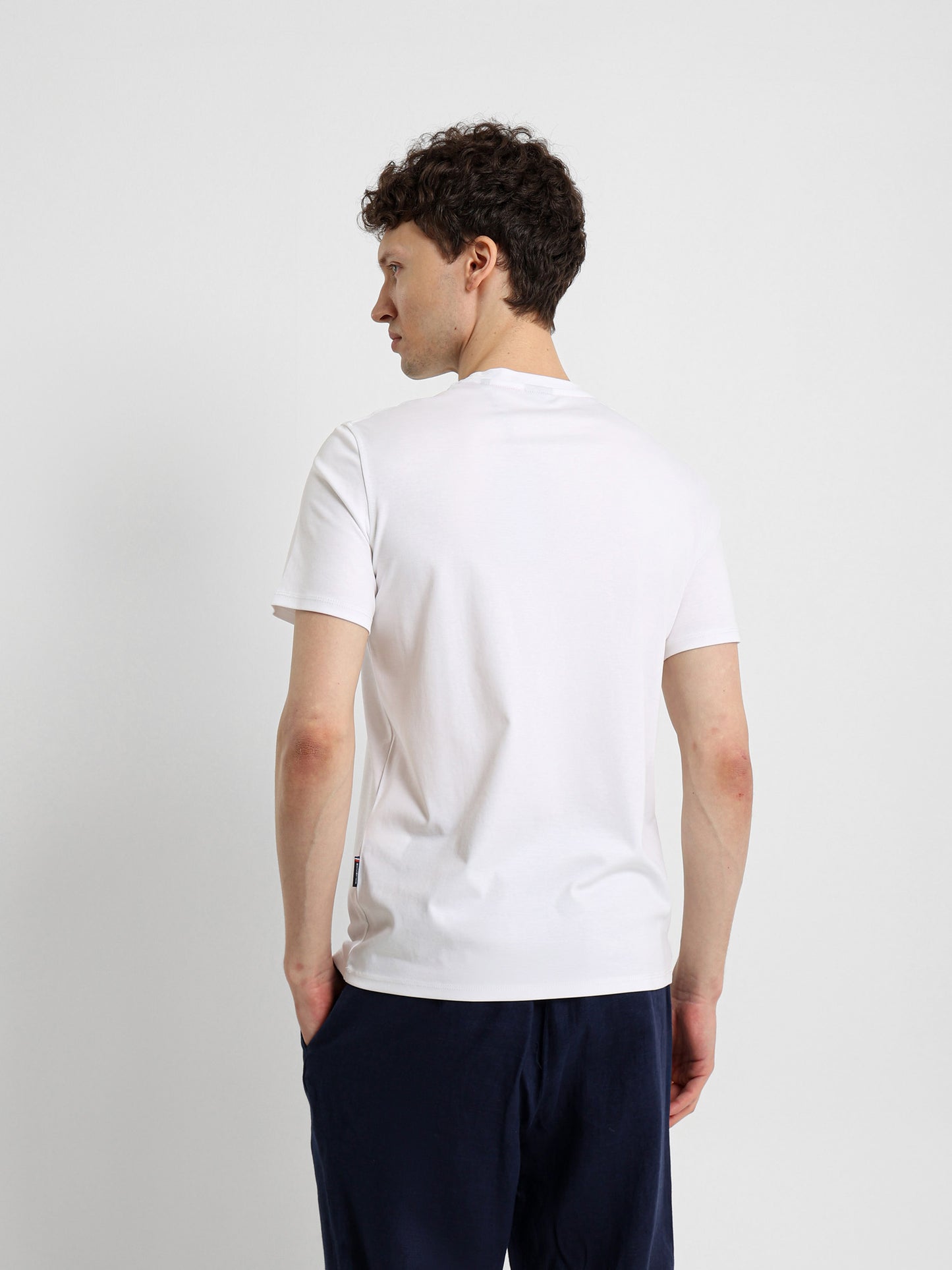 Basic Jersey Lycra Crew Neck T-Shirt
