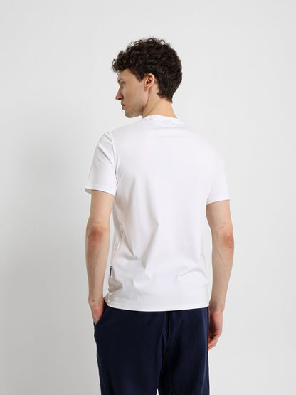 Basic Jersey Lycra Crew Neck T-Shirt
