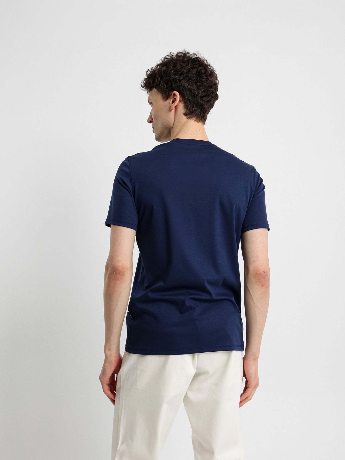 Basic Jersey Lycra Crew Neck T-Shirt