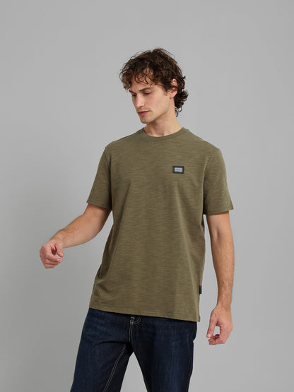 Round Neck Textured T-Shirt