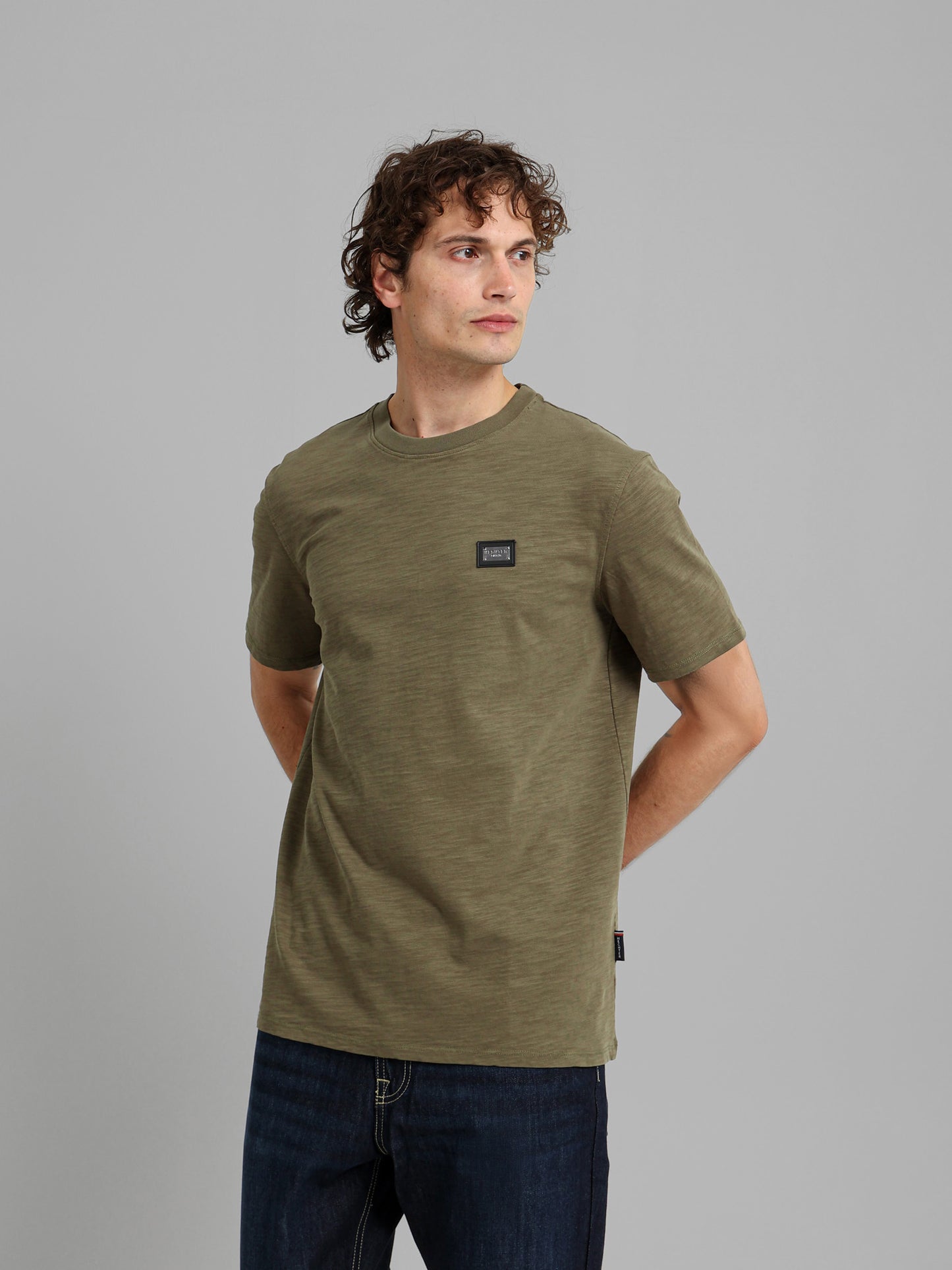 Round Neck Textured T-Shirt