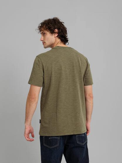 Round Neck Textured T-Shirt