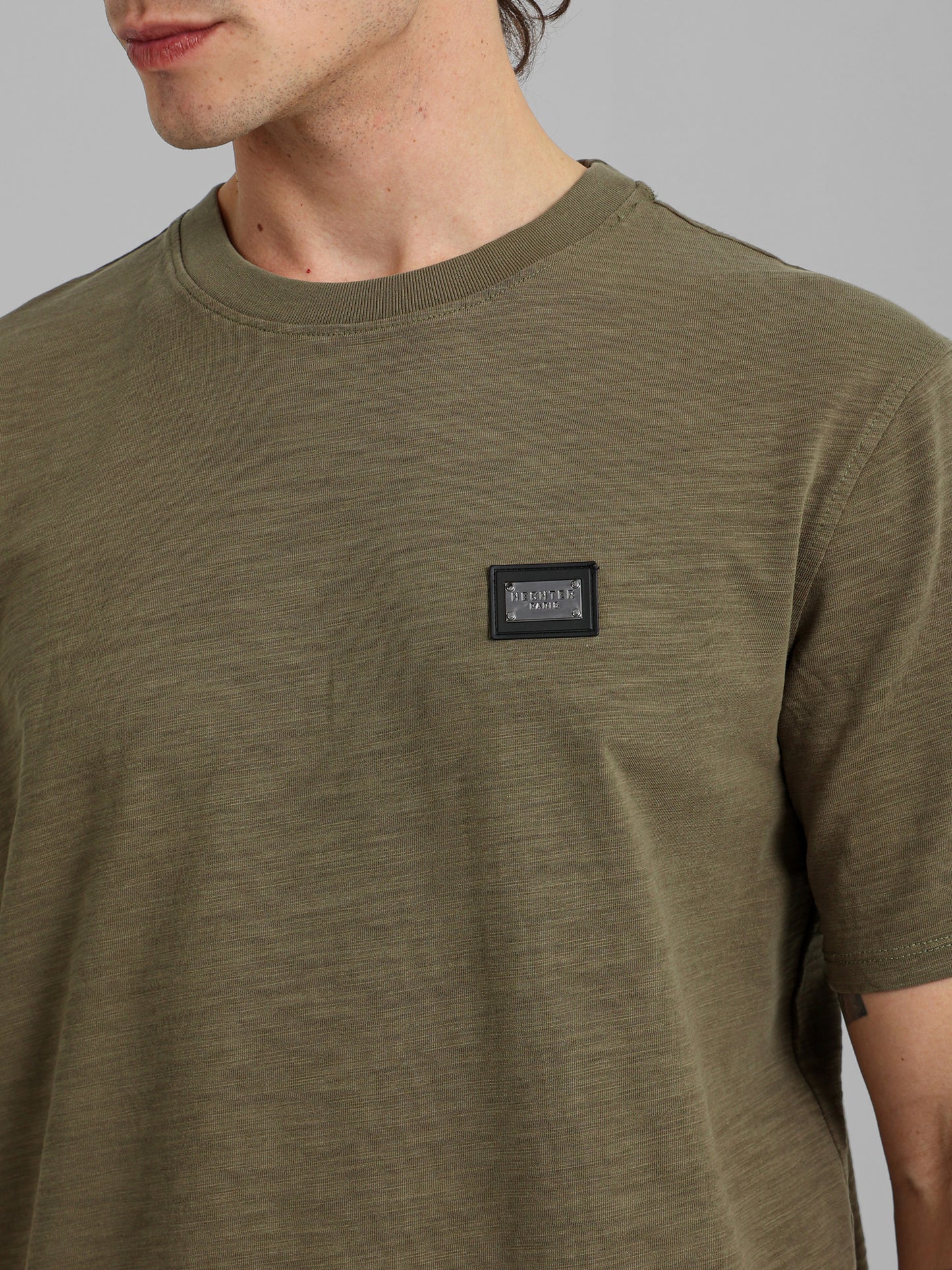 Round Neck Textured T-Shirt