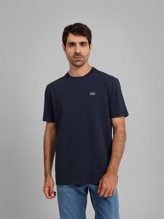 Round Neck Textured T-Shirt