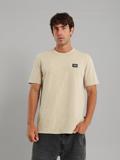 Round Neck Textured T-Shirt