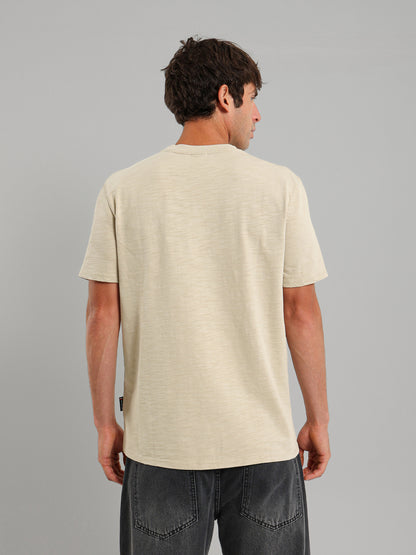 Round Neck Textured T-Shirt