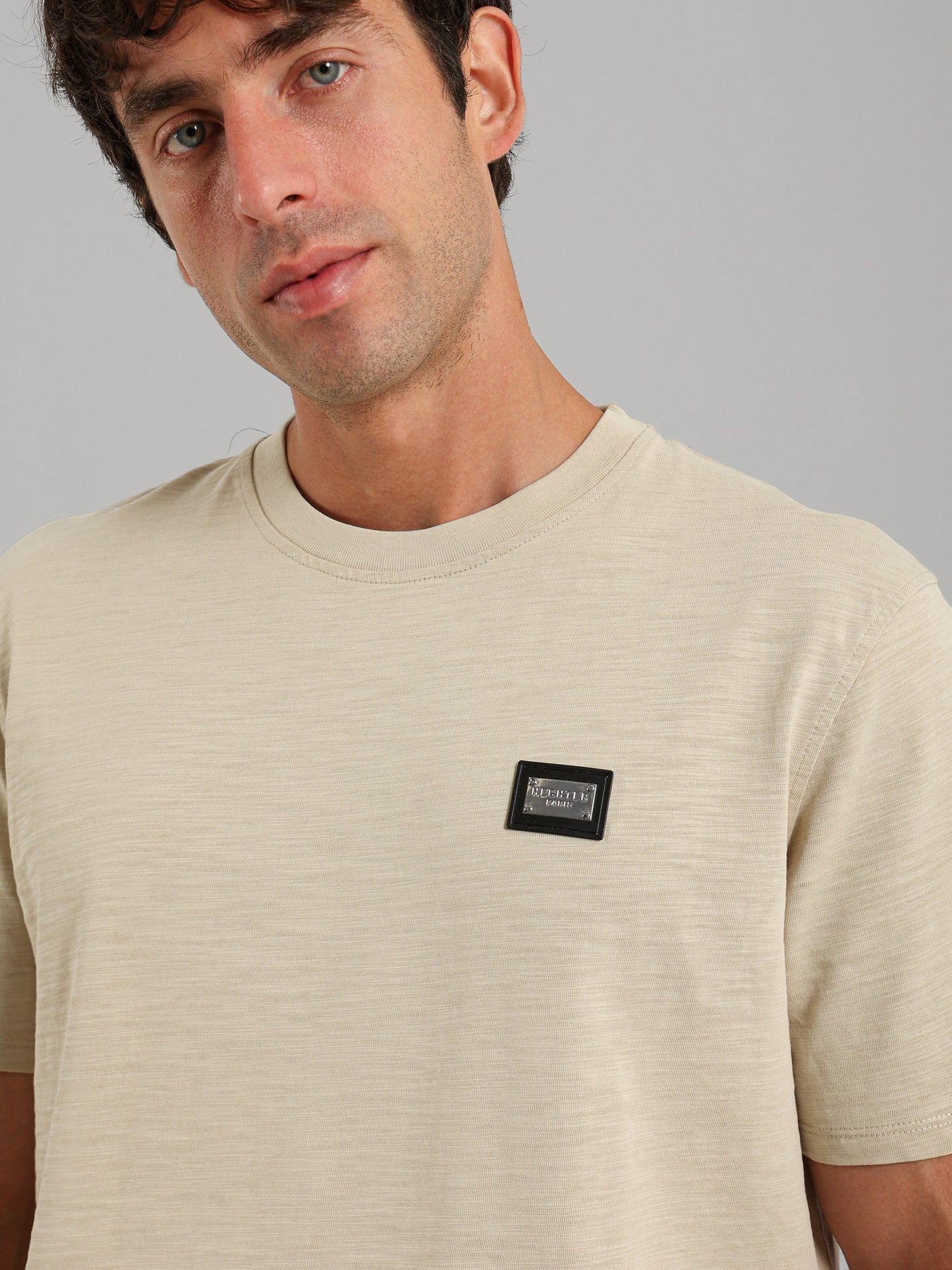 Round Neck Textured T-Shirt