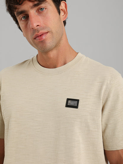 Round Neck Textured T-Shirt