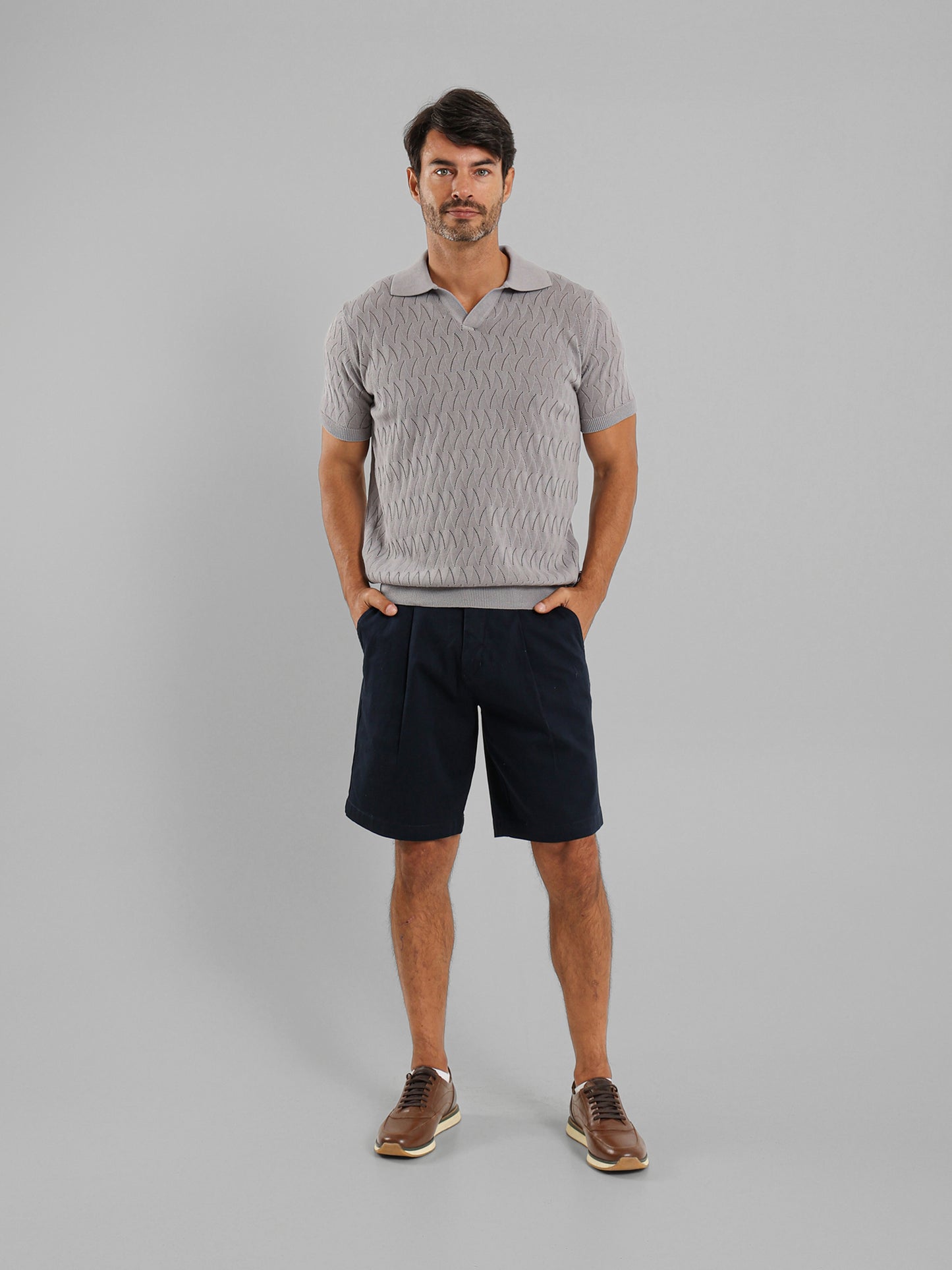 Knitted Polo Shirt