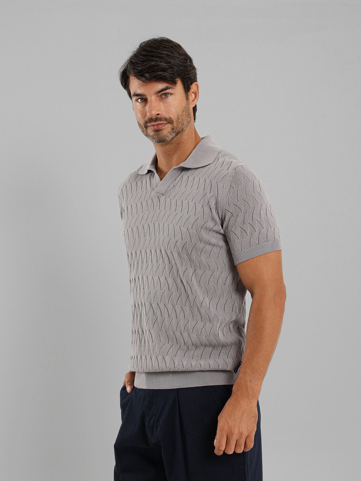 Knitted Polo Shirt