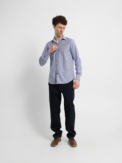 Casual Pique Pants with Flat Pockets