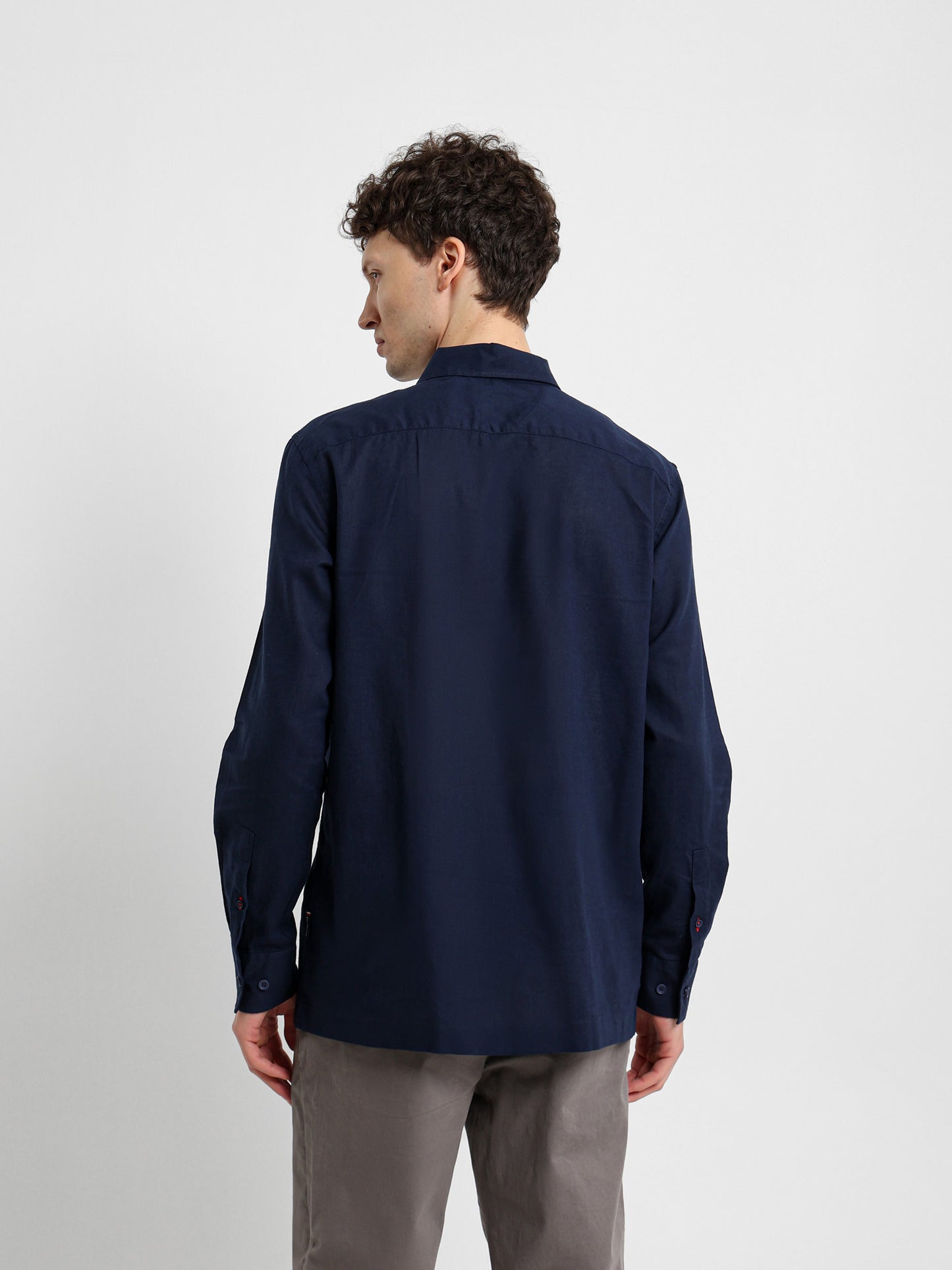 Kent Collar Long Sleeve Polo Shirt