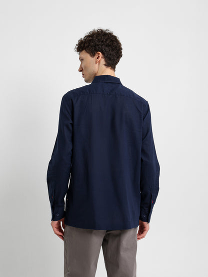 Kent Collar Long Sleeve Polo Shirt