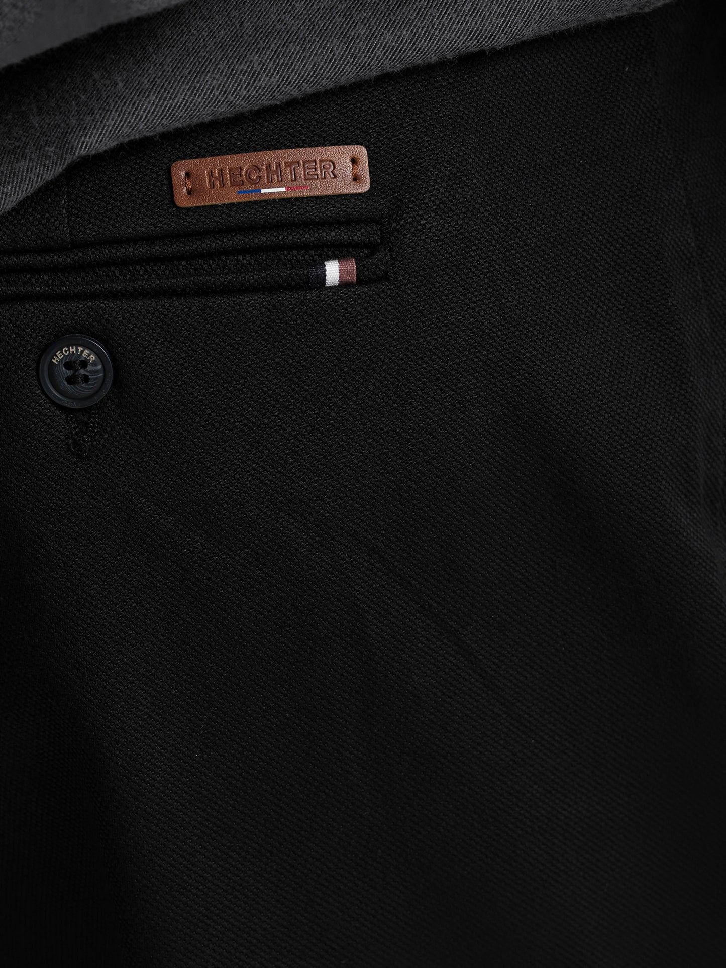 Casual Pique Pants with Flat Pockets