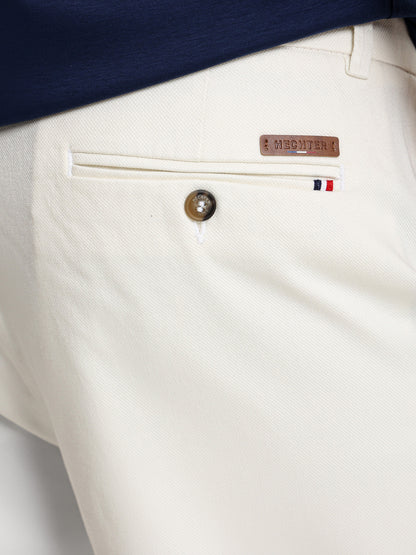 Casual Pique Pants with Flat Pockets