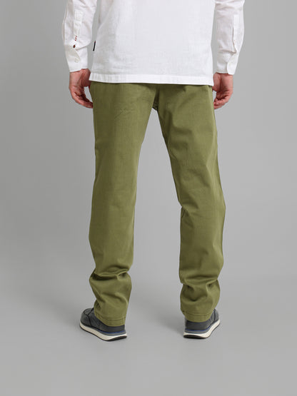 Casual Pique Pants with Flat Pockets