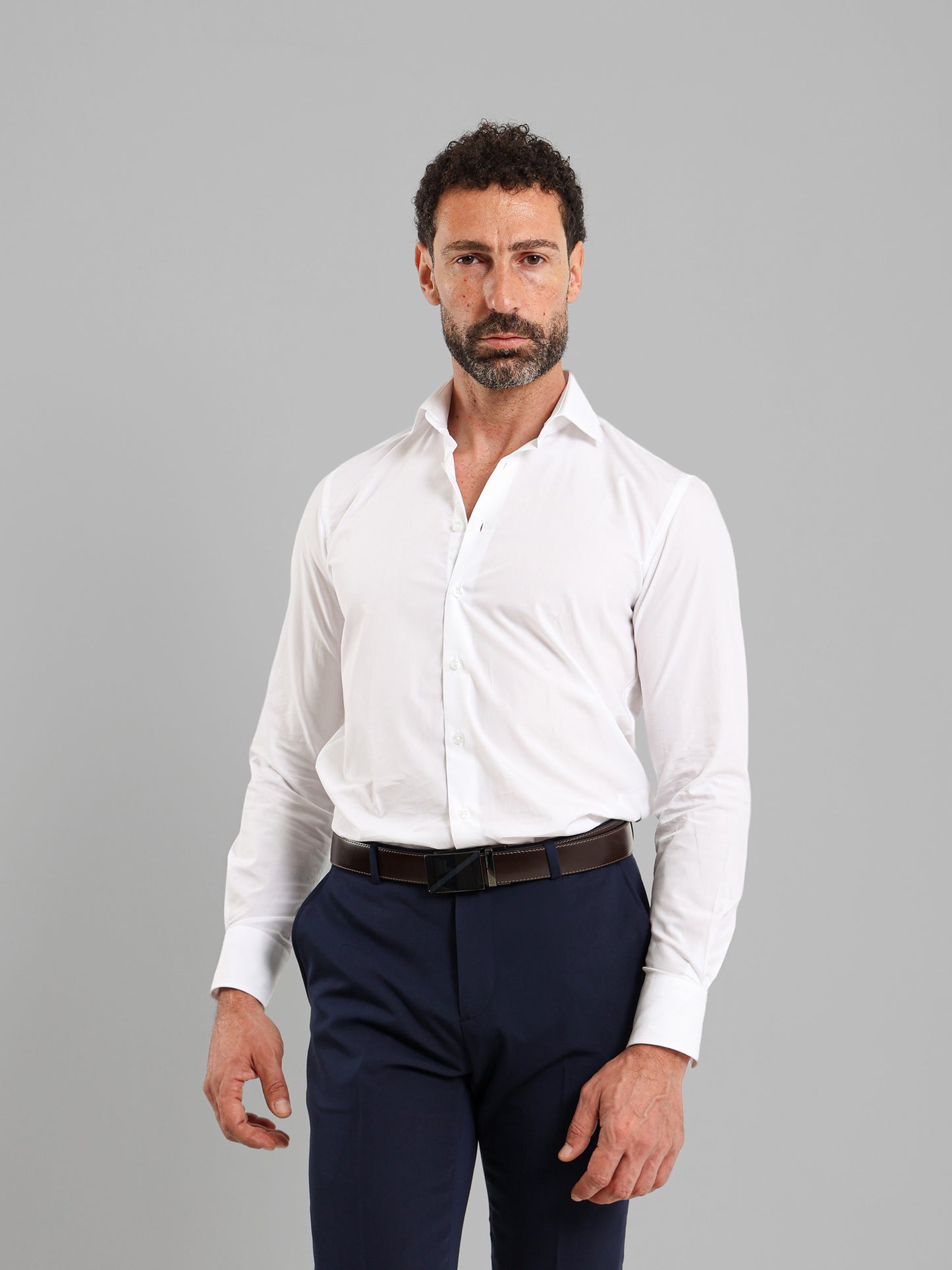 City Shirt Italian Collar Long Sleeve