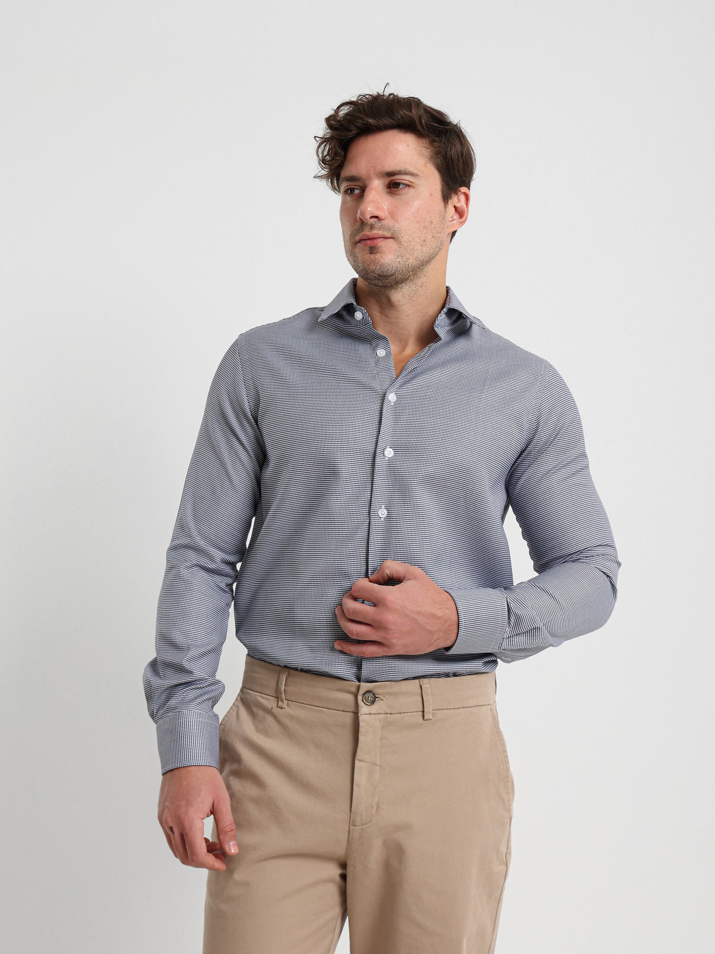 Basic Flannel Twill Long Sleeve Shirt