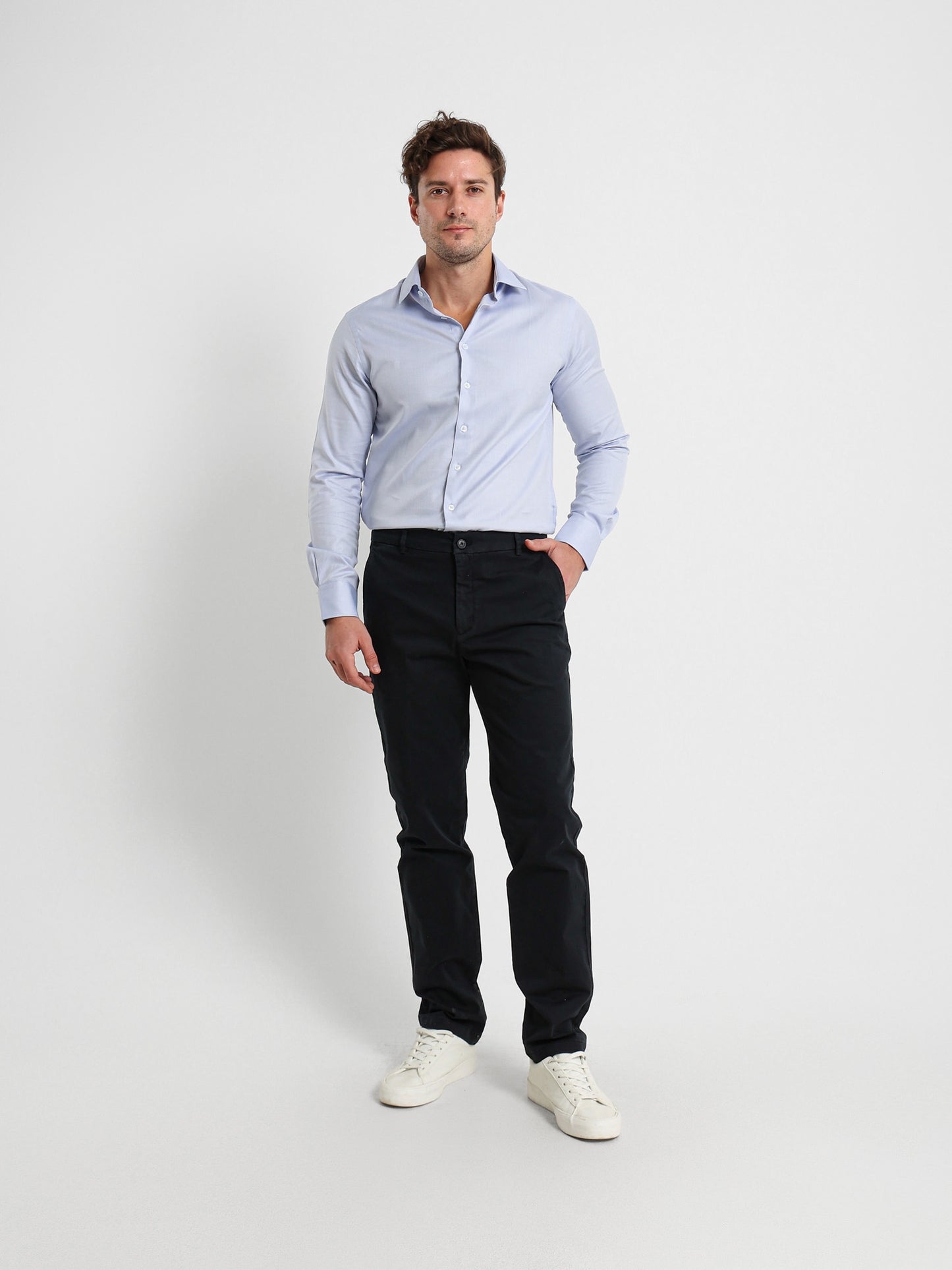 Textured Kent Collar Shirt