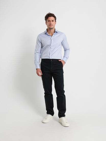 Textured Kent Collar Shirt