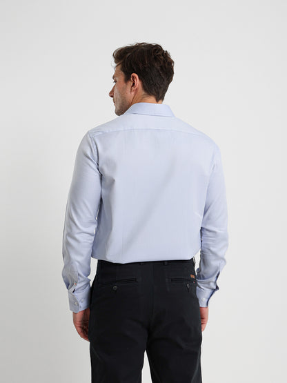 Textured Kent Collar Shirt