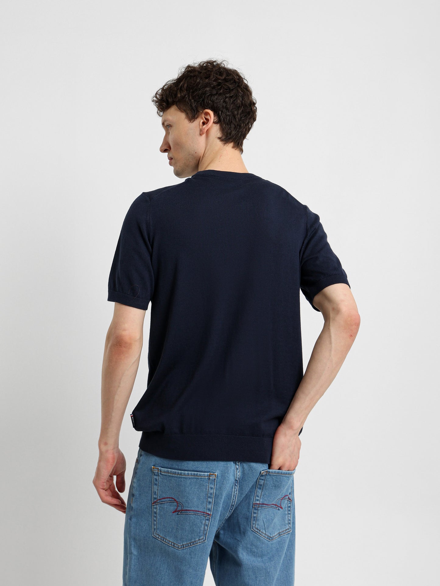 Knit Crew Neck T-Shirt