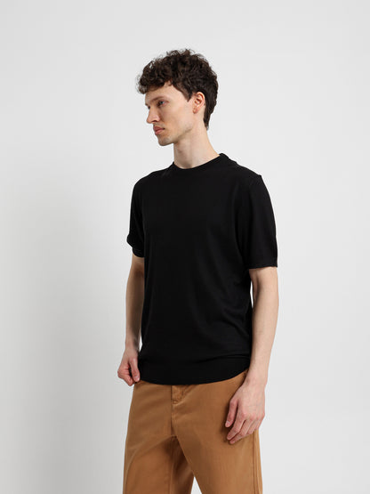 Knit Crew Neck T-Shirt