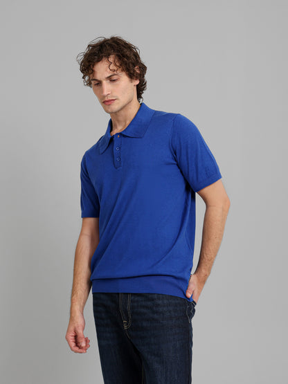 Cotton Knit Polo Shirt