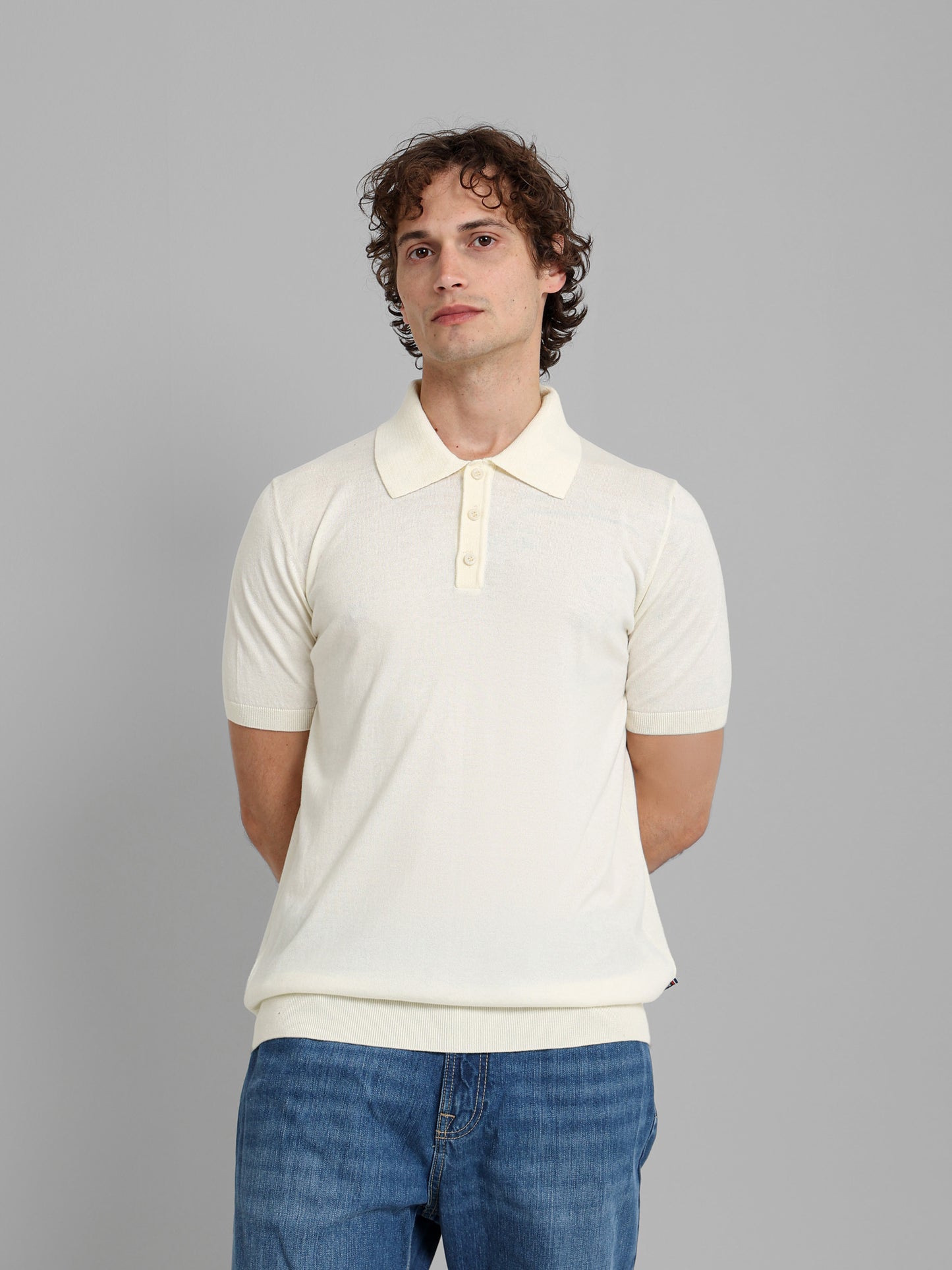 Cotton Knit Polo Shirt