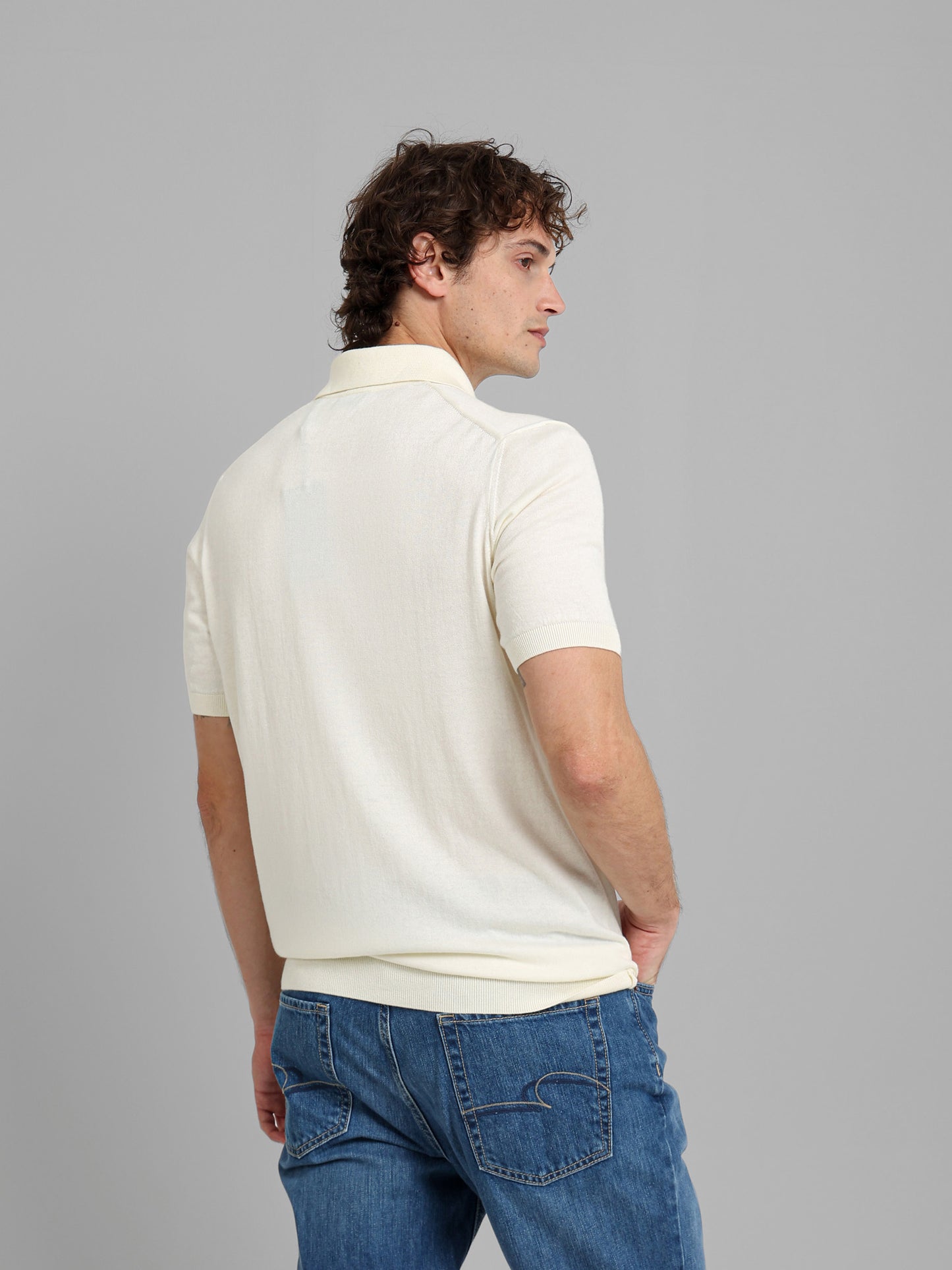 Cotton Knit Polo Shirt