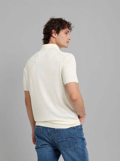 Cotton Knit Polo Shirt