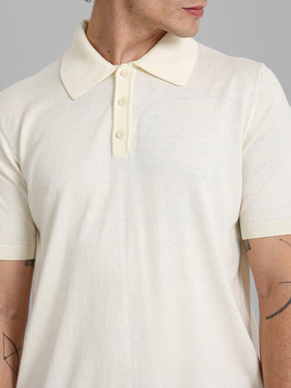 Cotton Knit Polo Shirt