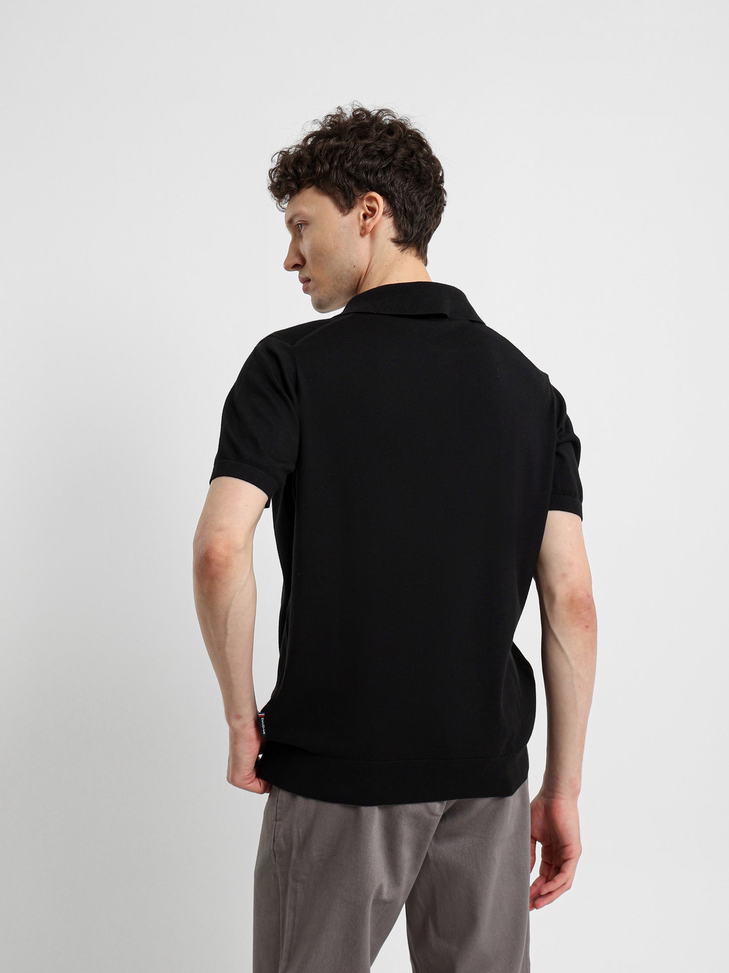 Cotton Knit Polo Shirt