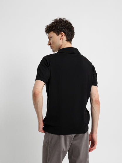 Cotton Knit Polo Shirt