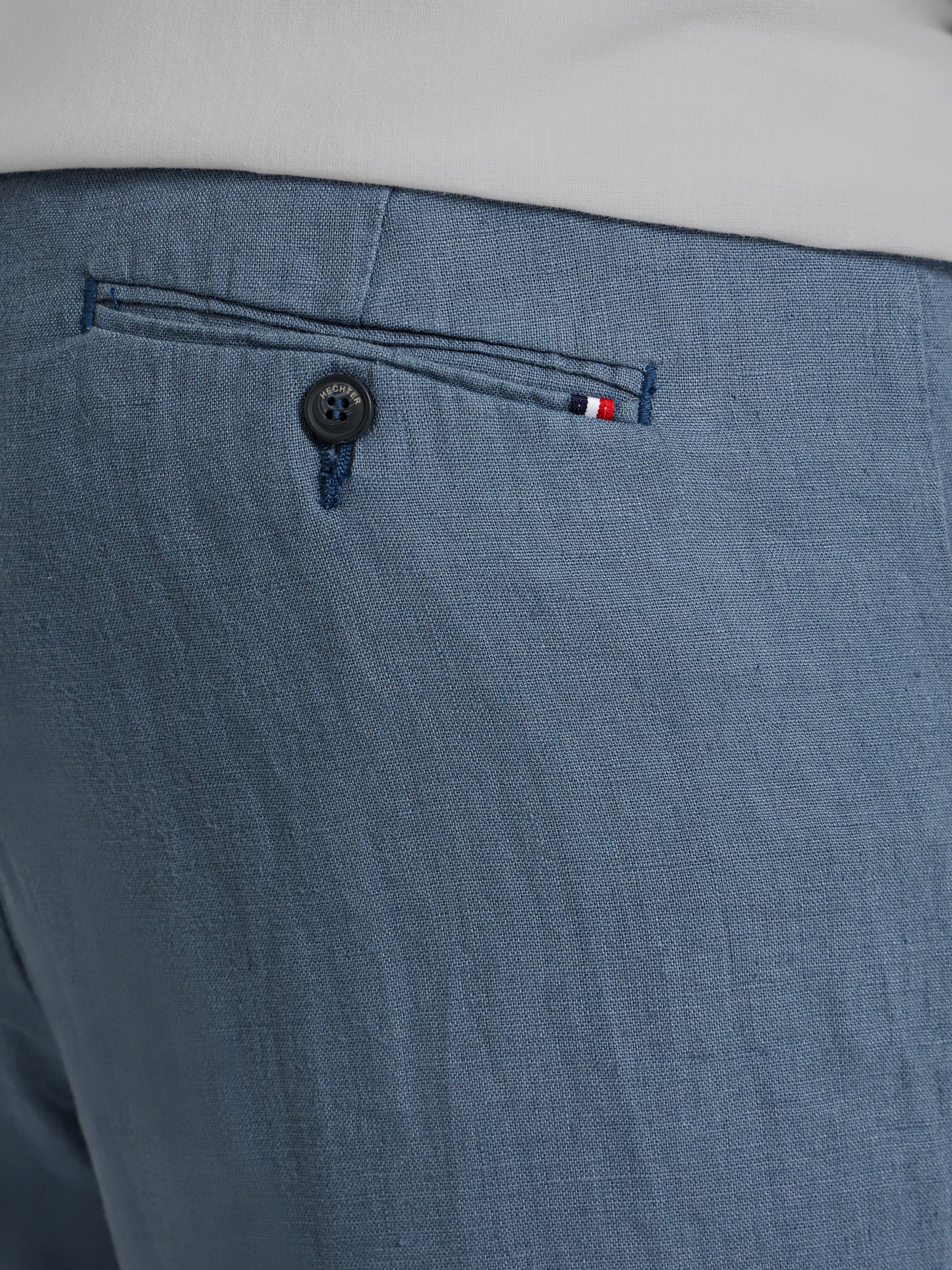 Linen Elastic Waist Cord Pants