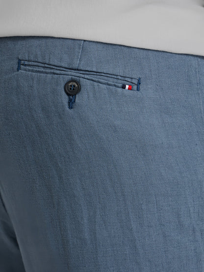 Linen Elastic Waist Cord Pants