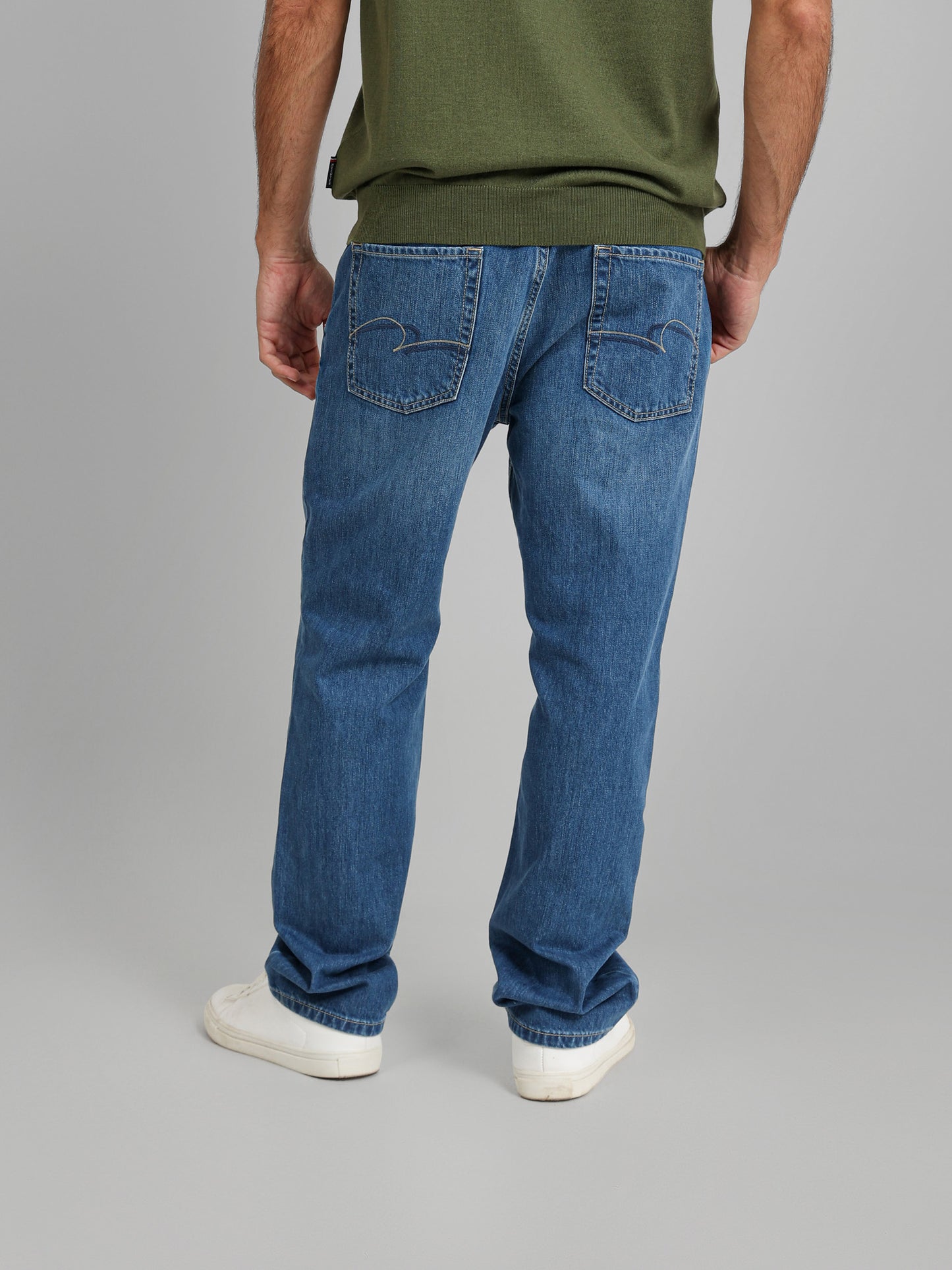 Washed Denim Jeans