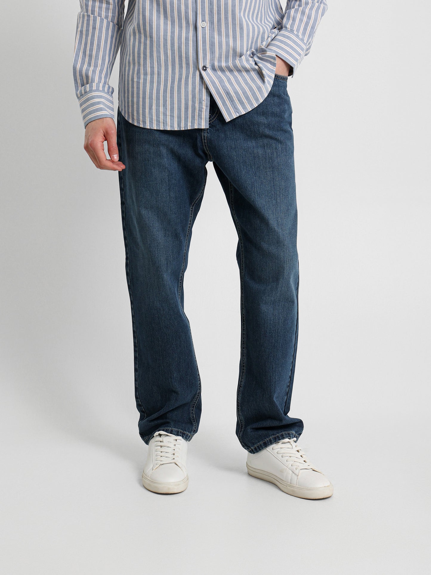 Washed Denim Jeans