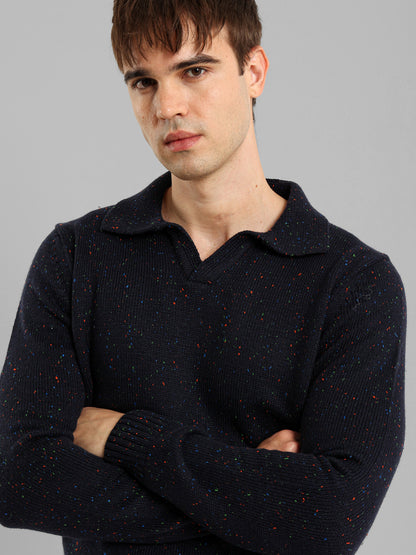 Long Sleeve Knit Polo