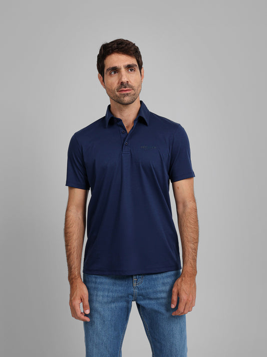 Self Fabric Collar Polo