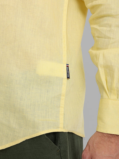 Basic Linen Long Sleeve Kent Collar Shirt