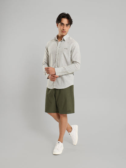 All-Over Striped Long Sleeve Shirt