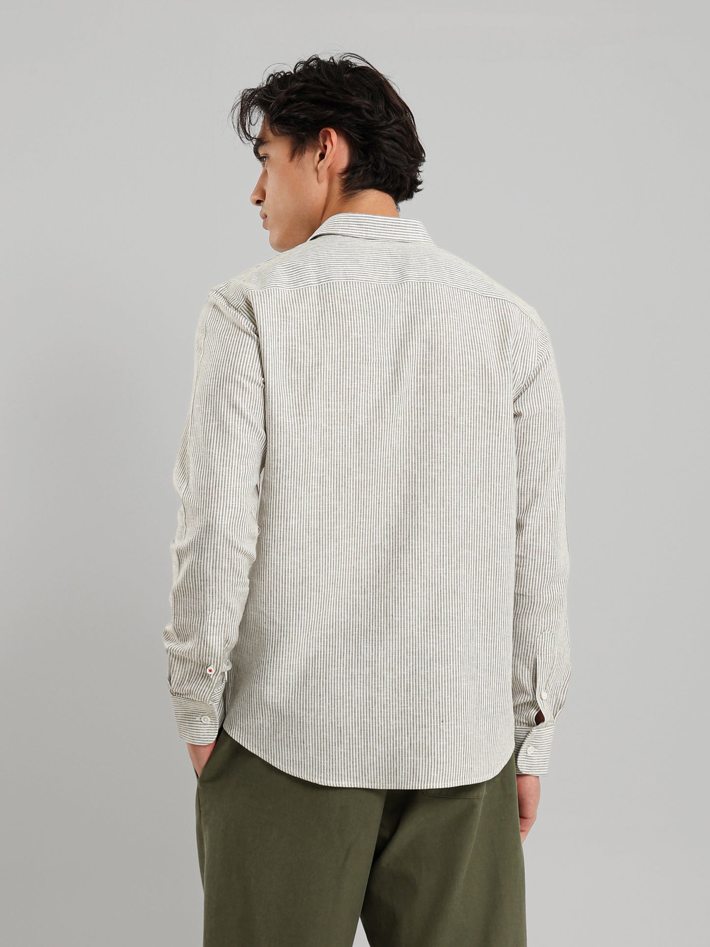 All-Over Striped Long Sleeve Shirt