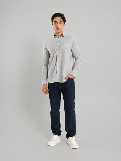 All-Over Striped Long Sleeve Shirt