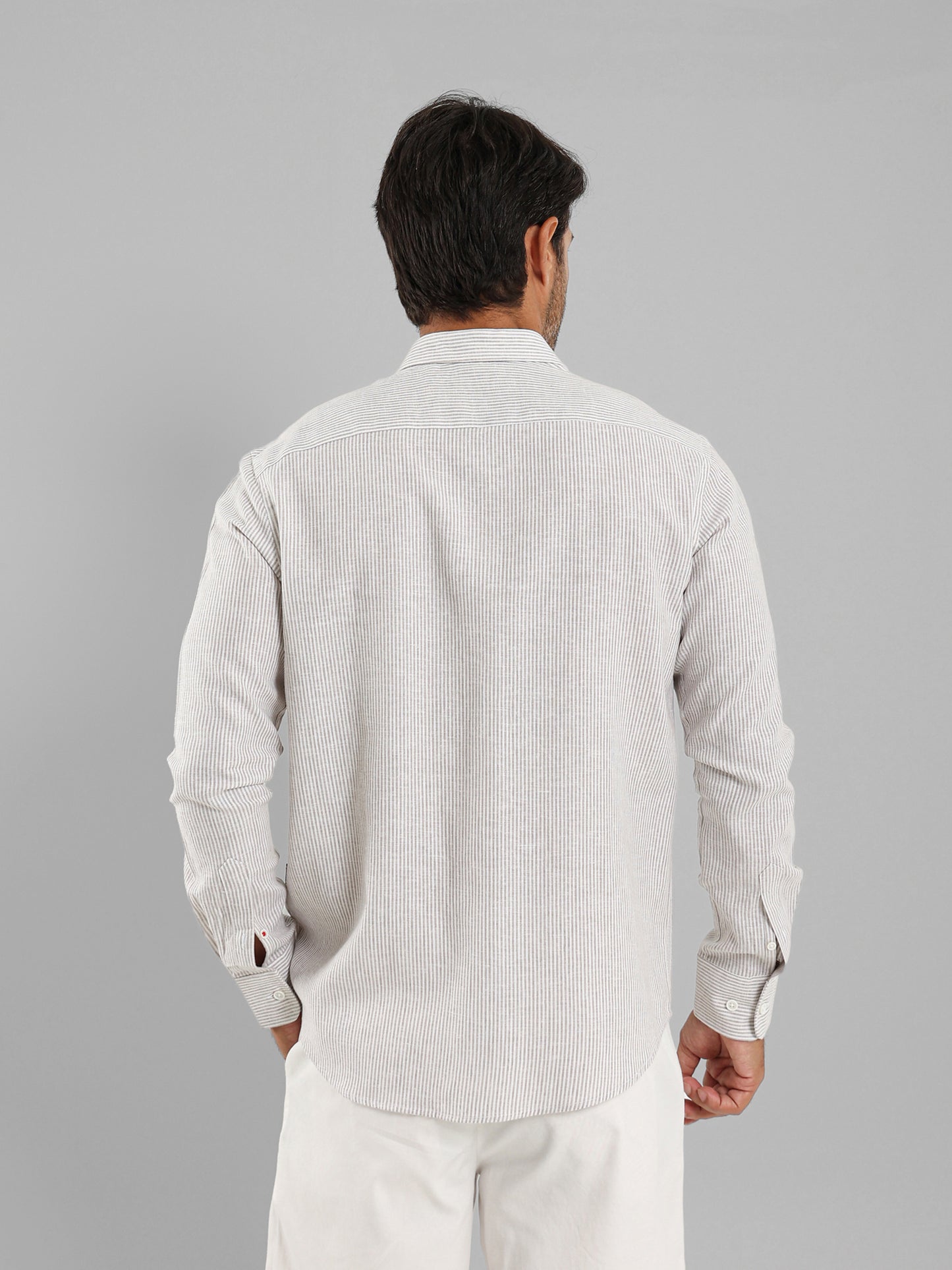 All-Over Striped Long Sleeve Shirt