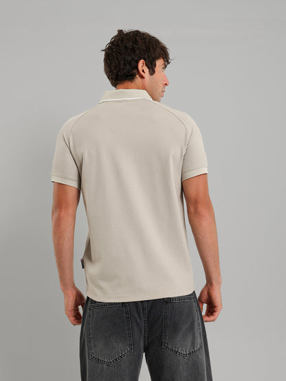 Half Zipper Structured Polo