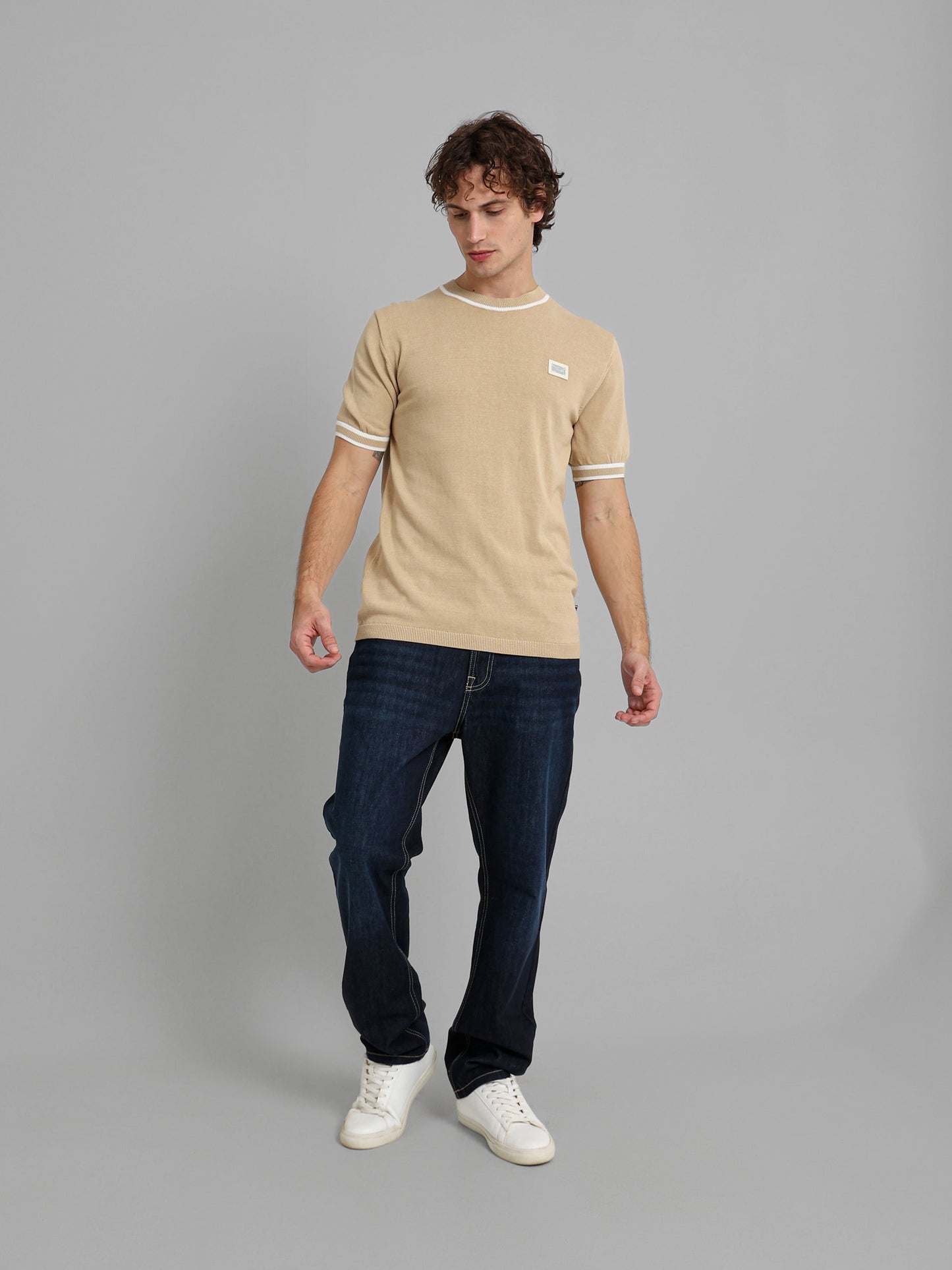 Round Neck Knitwear T-Shirt