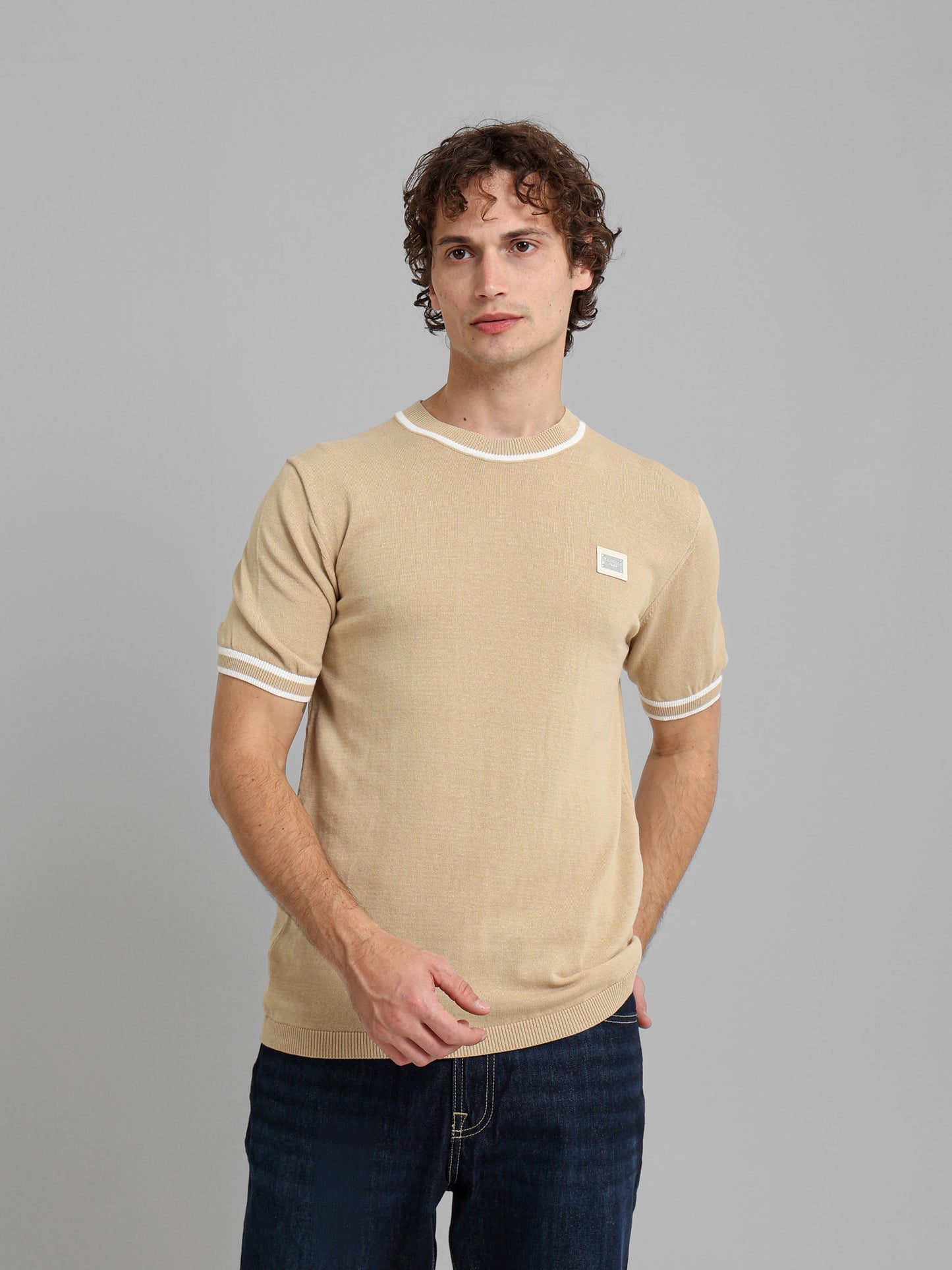 Round Neck Knitwear T-Shirt