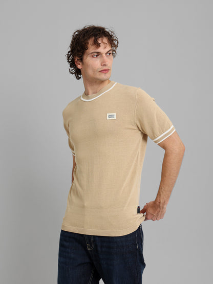 Round Neck Knitwear T-Shirt