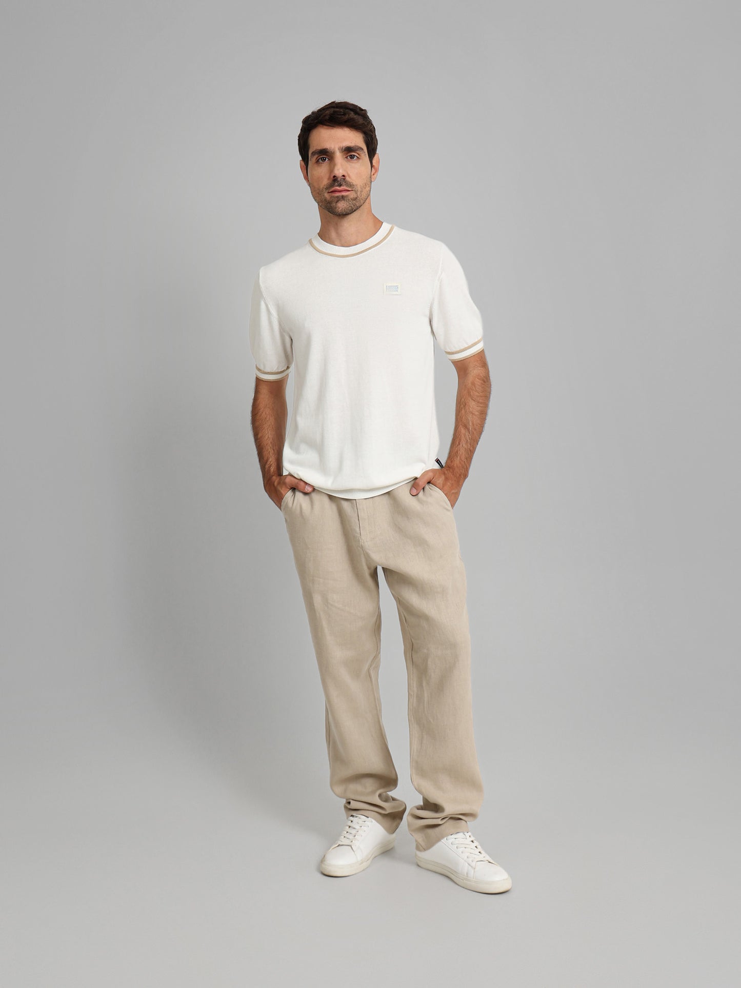 Round Neck Knitwear T-Shirt